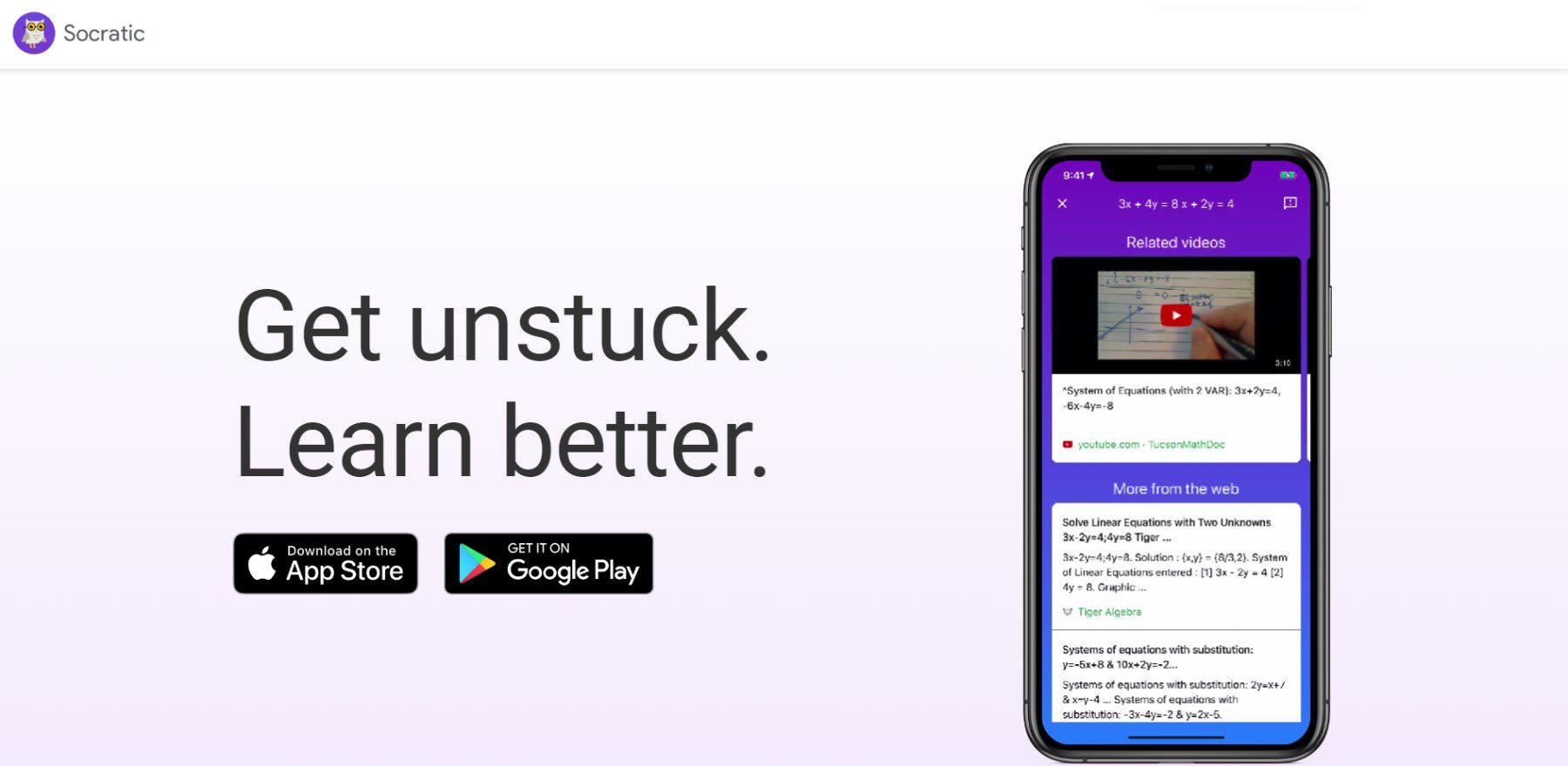Socratic - Homepage April 2023