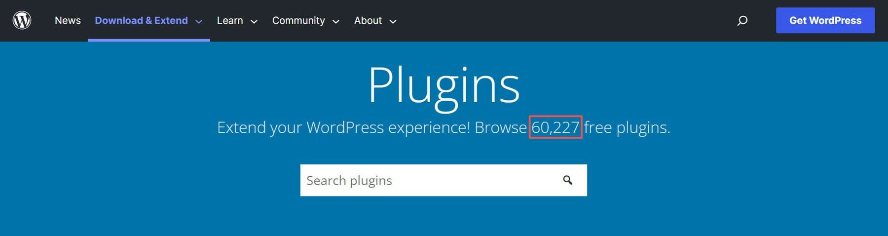 WordPress 60000+ Plugins
