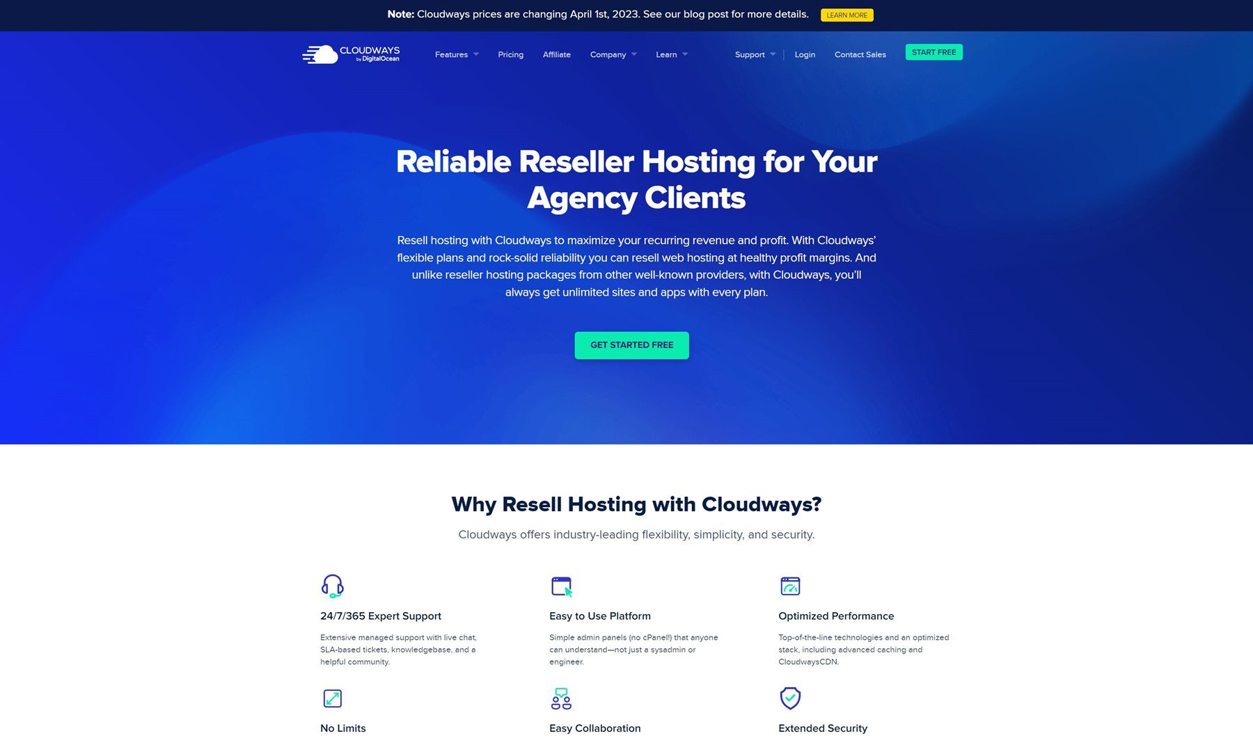 best wordpress reseller hosting - cloudways