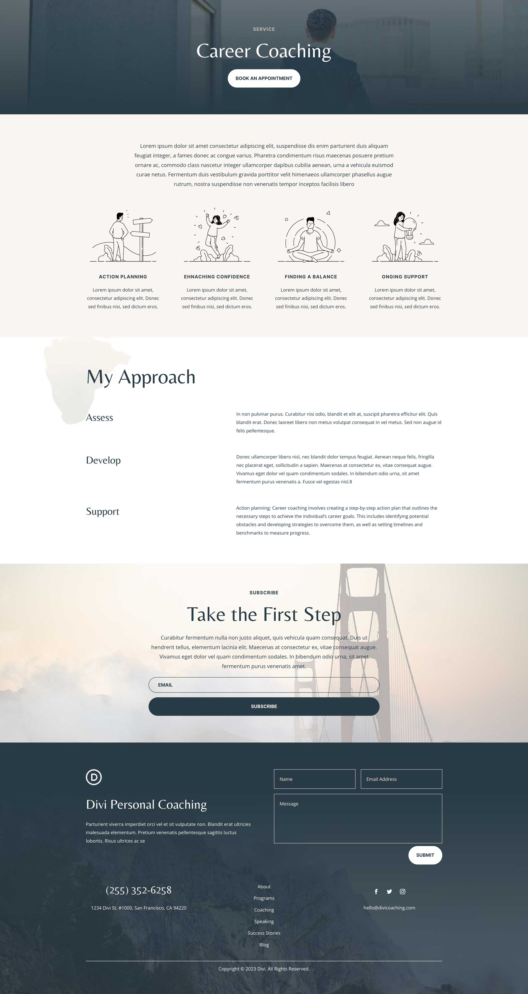 Coaching Layout Pack for Divi