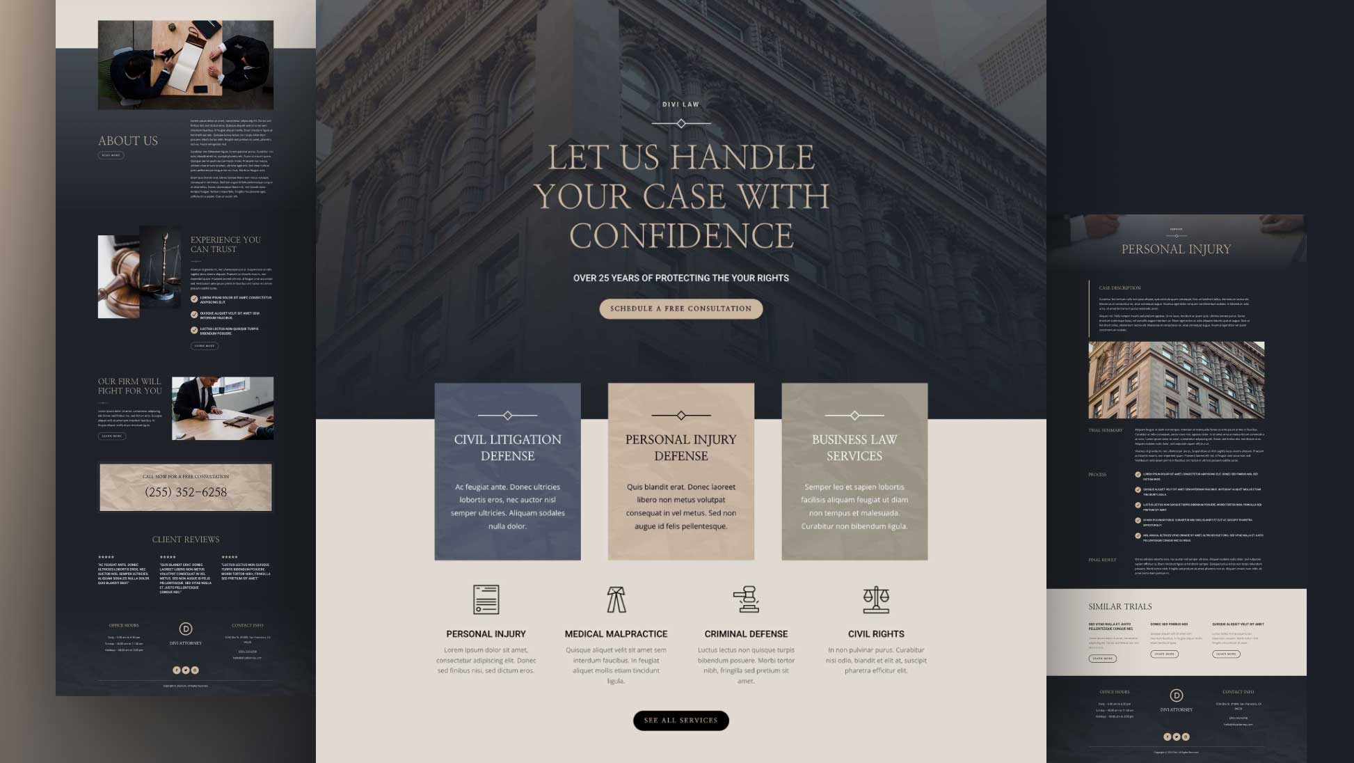 Get a Free Attorney Layout Pack for Divi