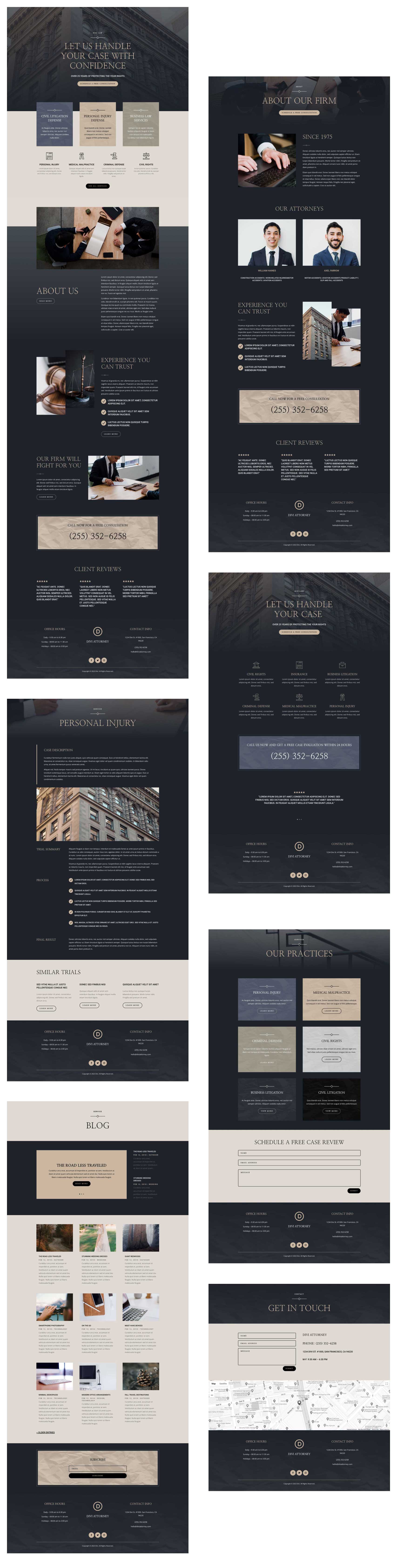 Attorney layout pack