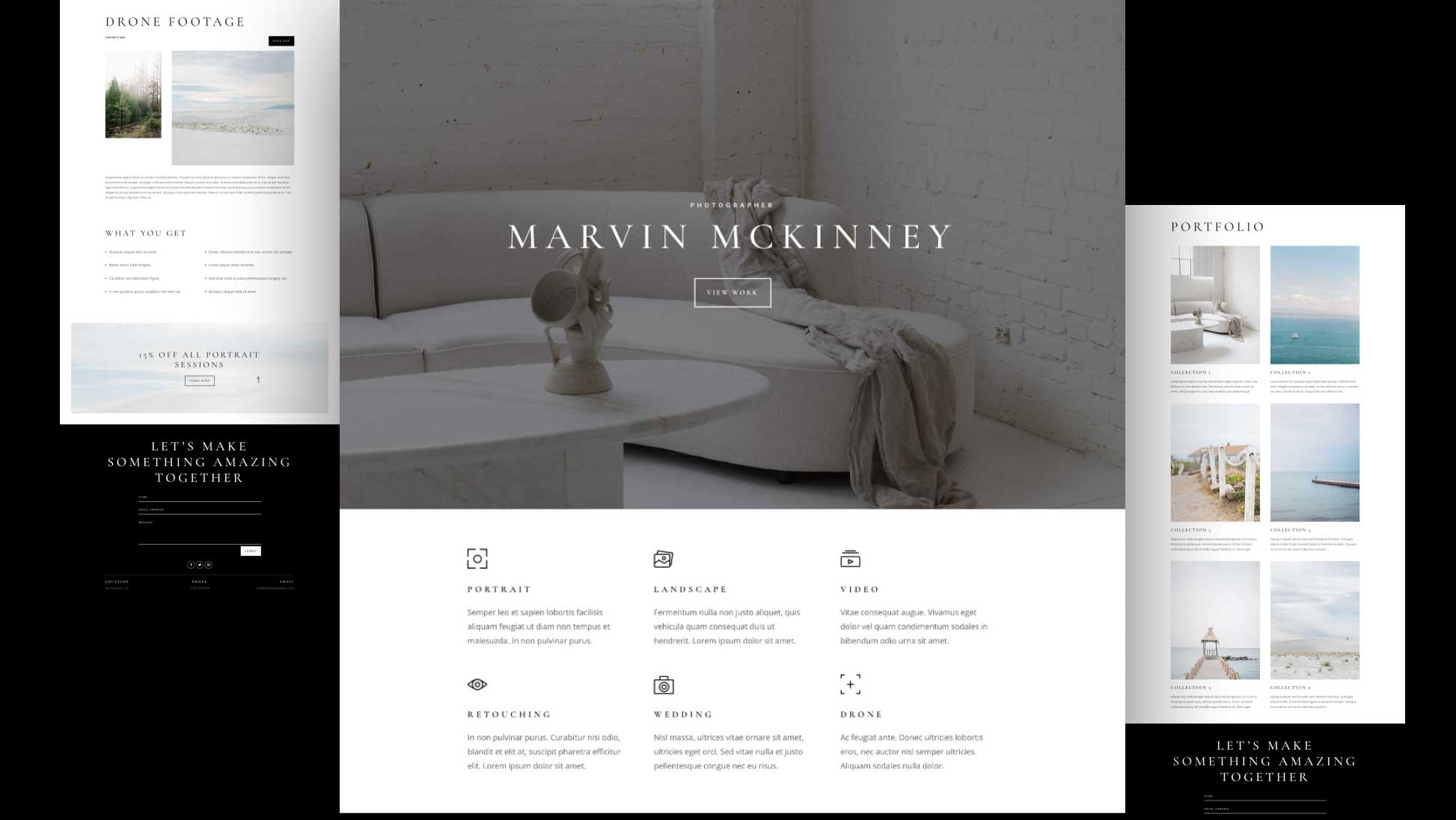 Get a Free Photographer Layout Pack for Divi