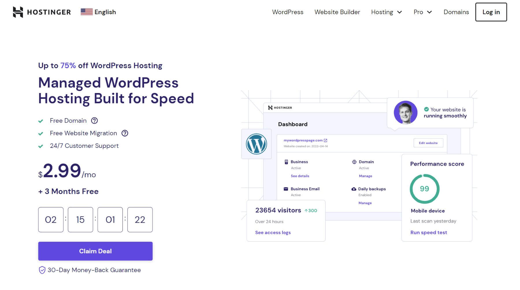 Hostinger Managed WordPress Hosting