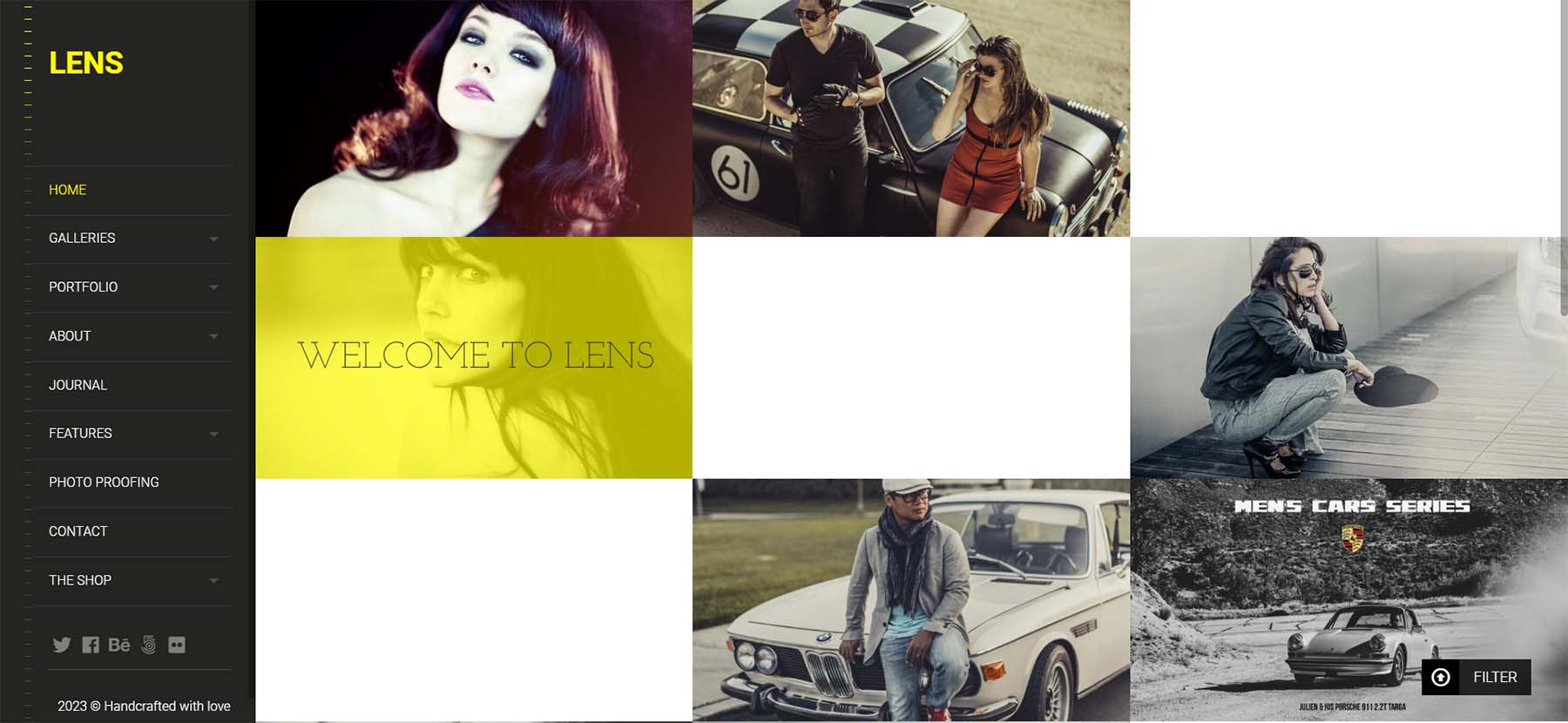 LENS WordPress Portfolio Theme