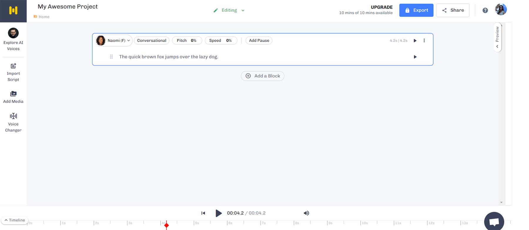 Murf.AI voice generator