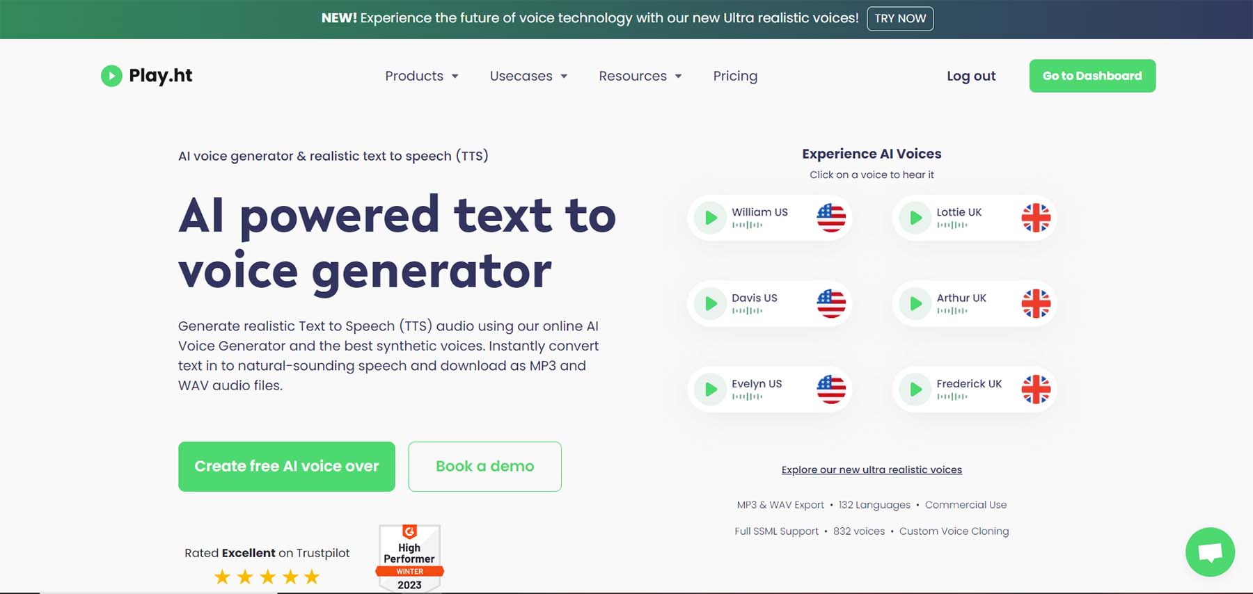 Expressive runtime TTS AI voice generator