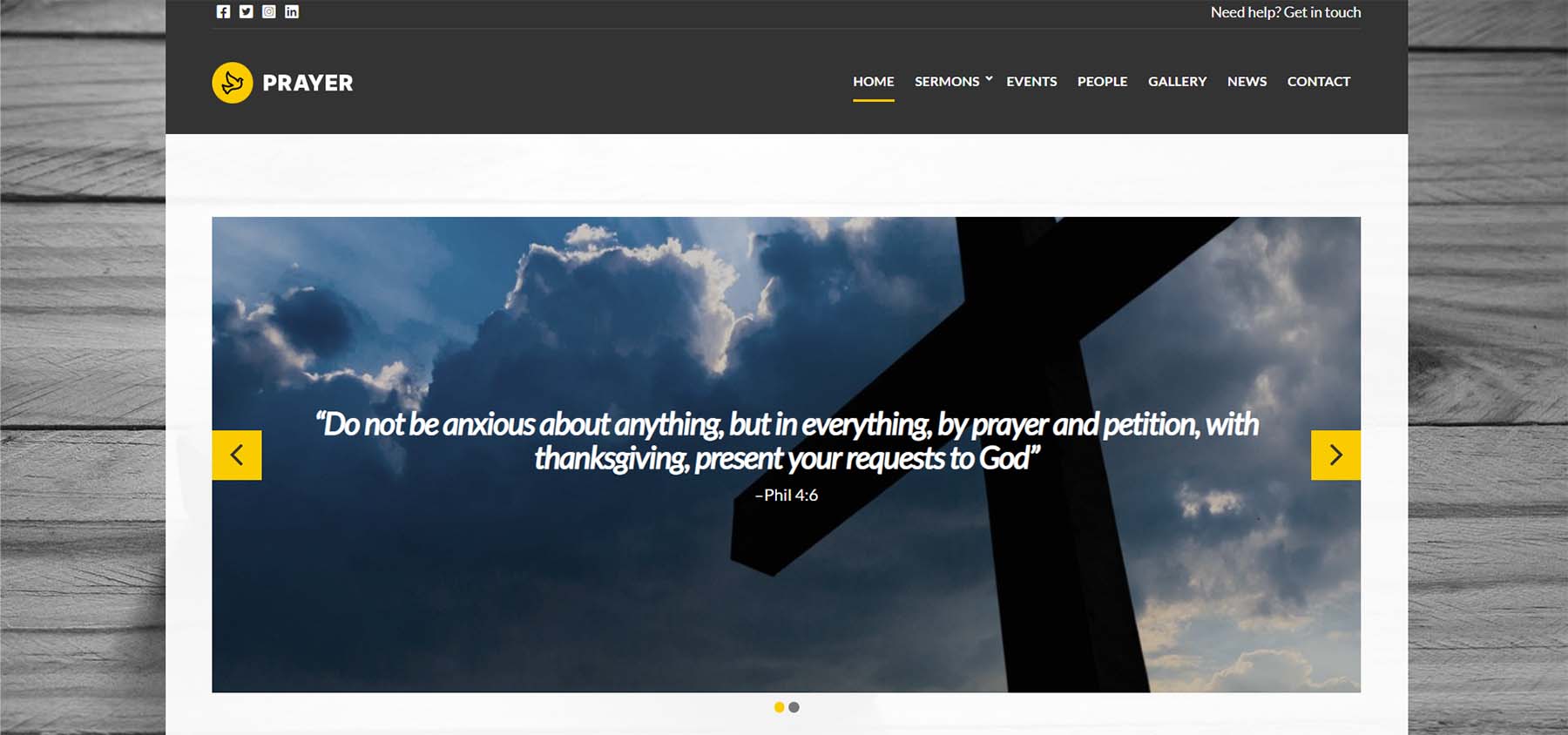 Prayer by CSS Igniter