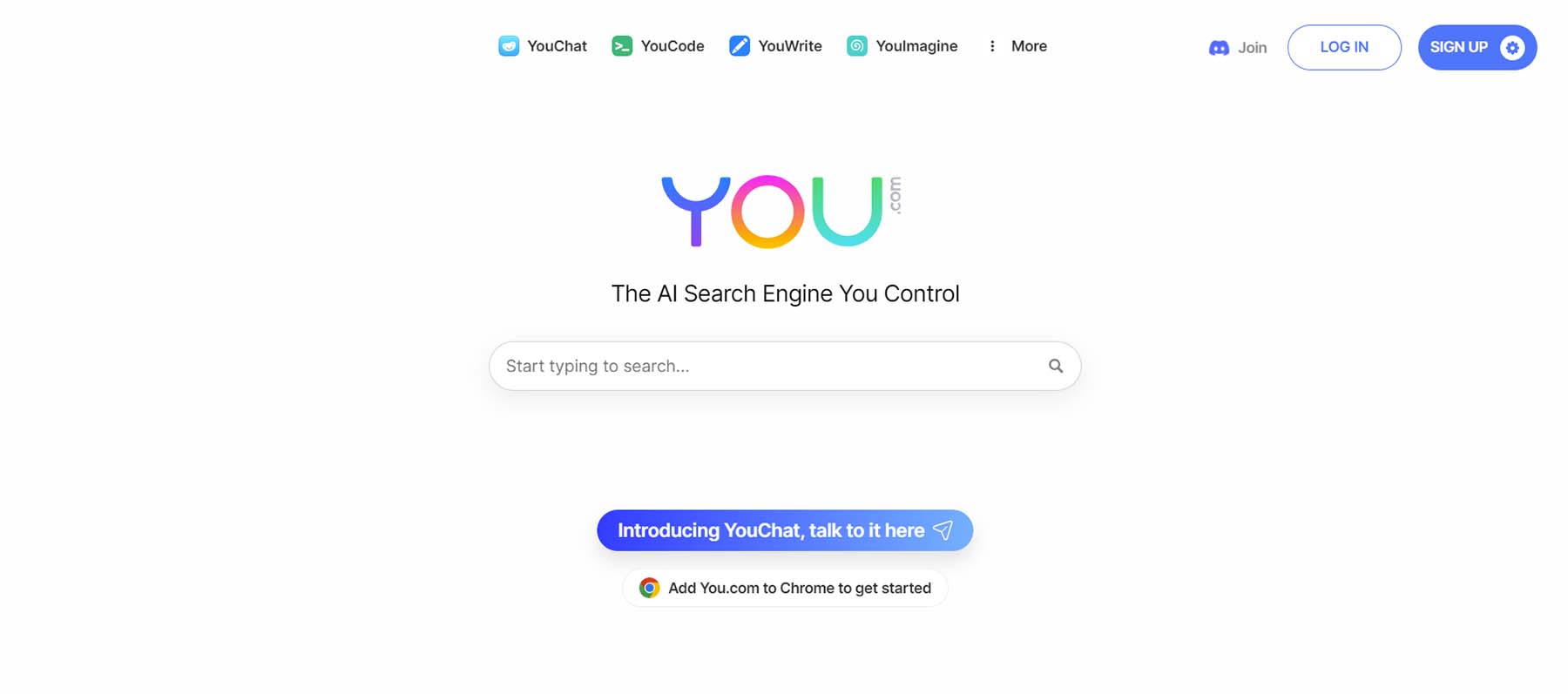 You.com ChatGPT alternative for search