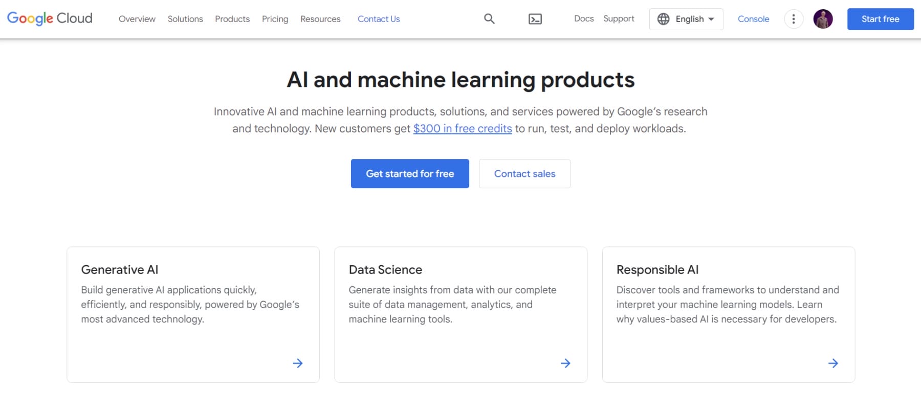 Google AI Platform - صفحه اصلی می 2023