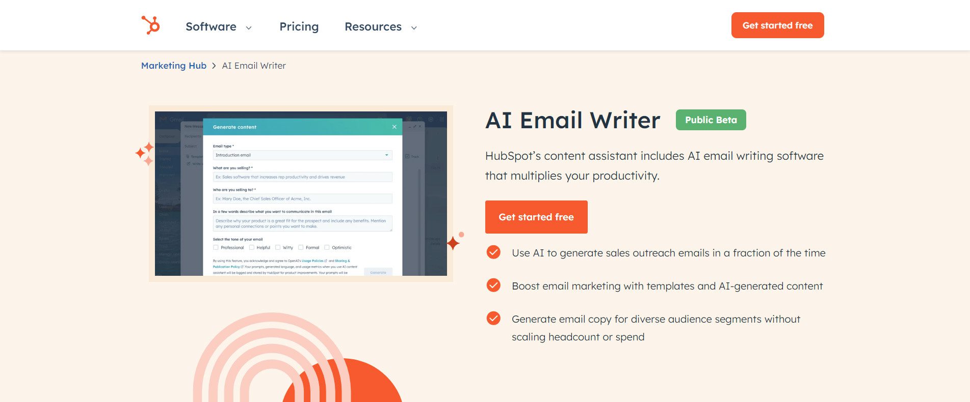 HubSpot - AI Email Writer - May 2024