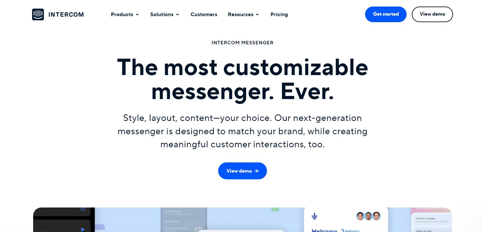 Intercom - Homepage April 2023