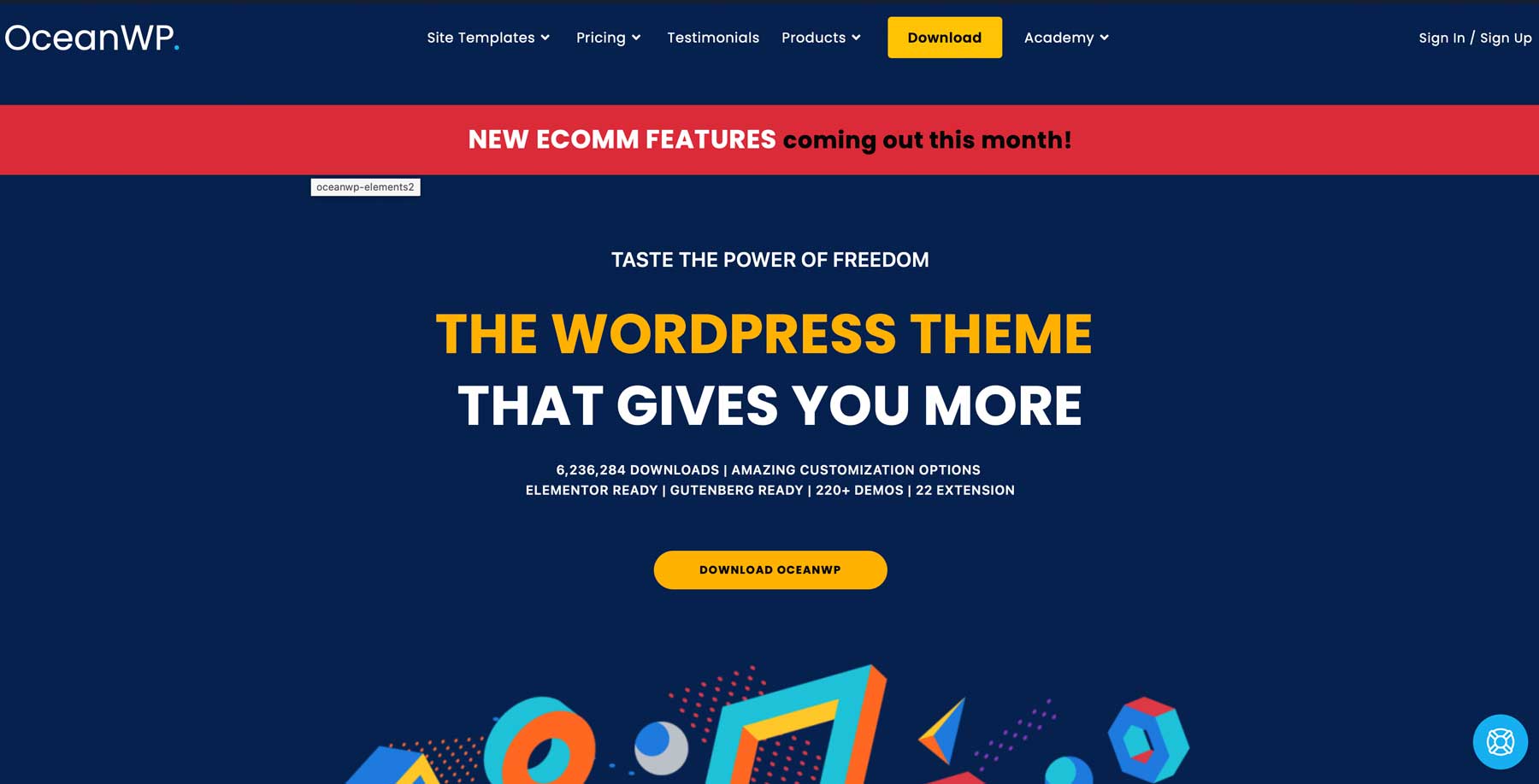 OceanWP theme