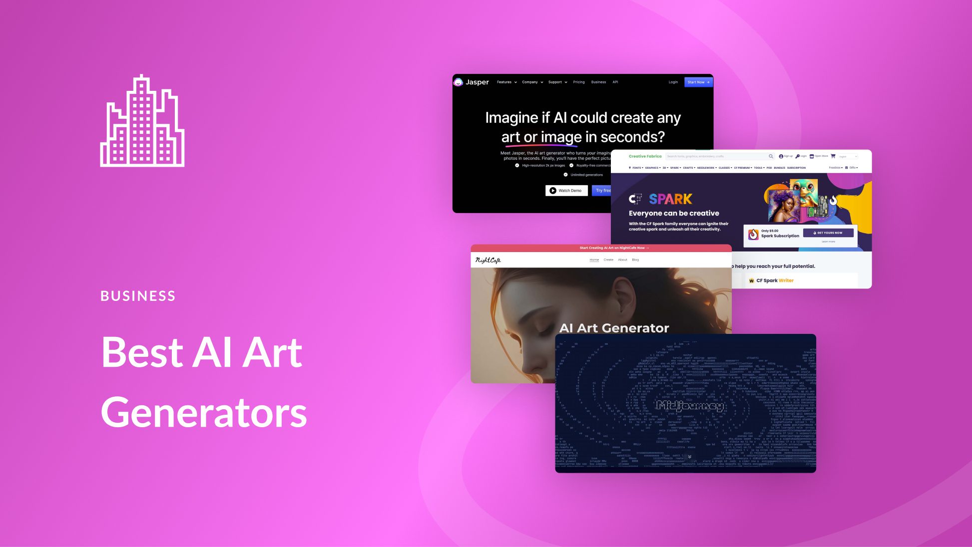 Design online this Modern AI Image Generator Server Discord Banner template