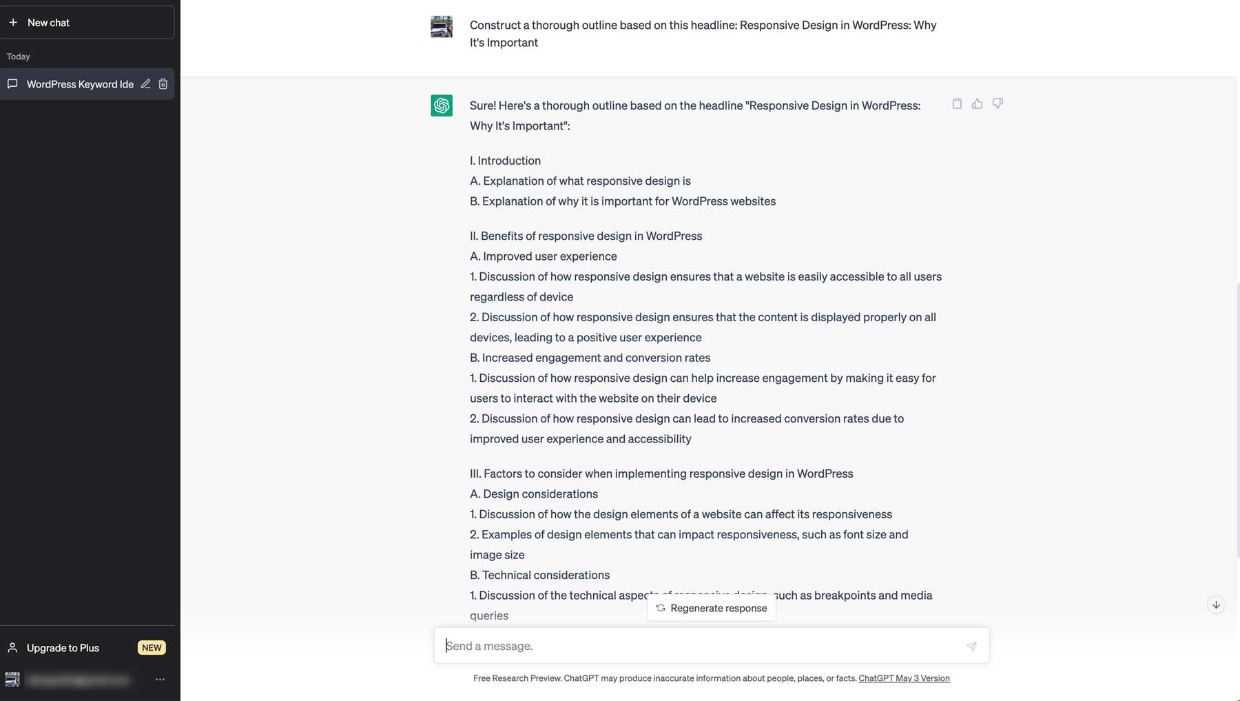 blog outline