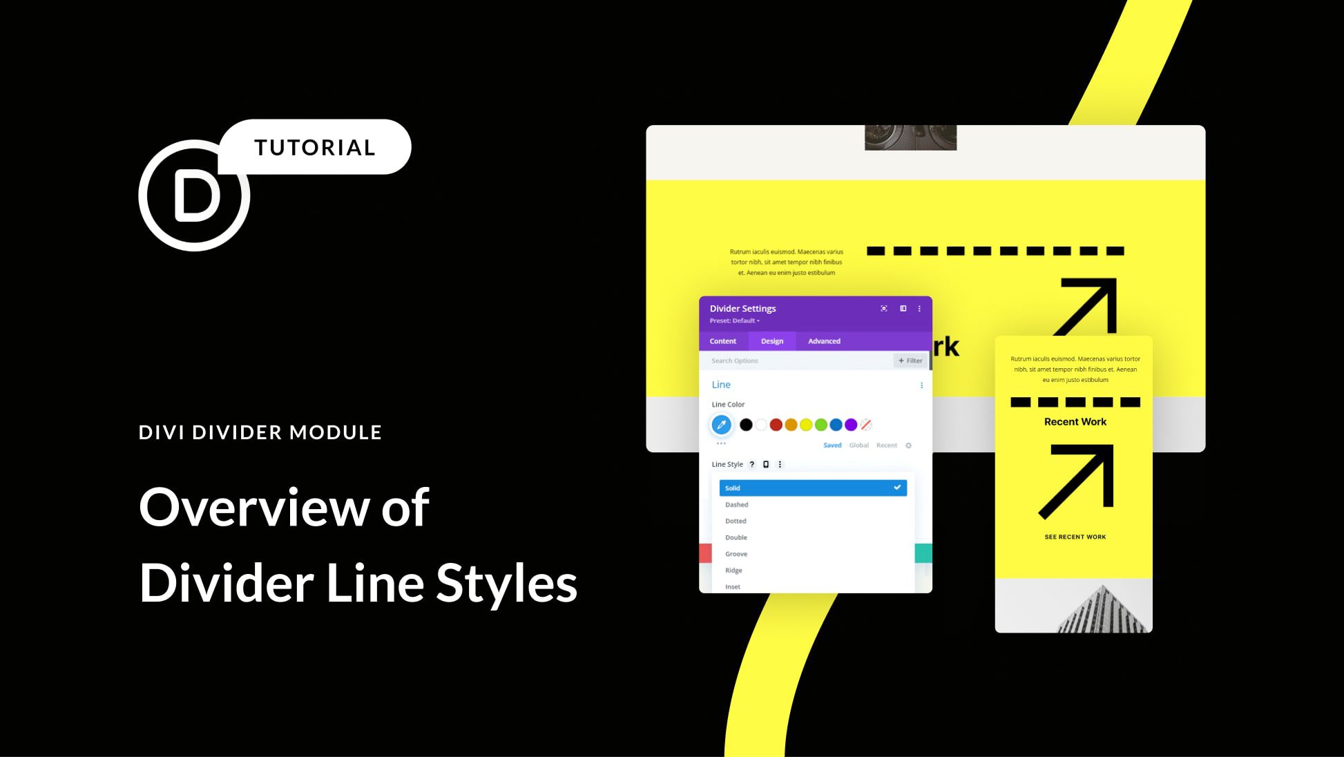 An Overview of Line Styles in Divi’s Divider Module & How to Style Them