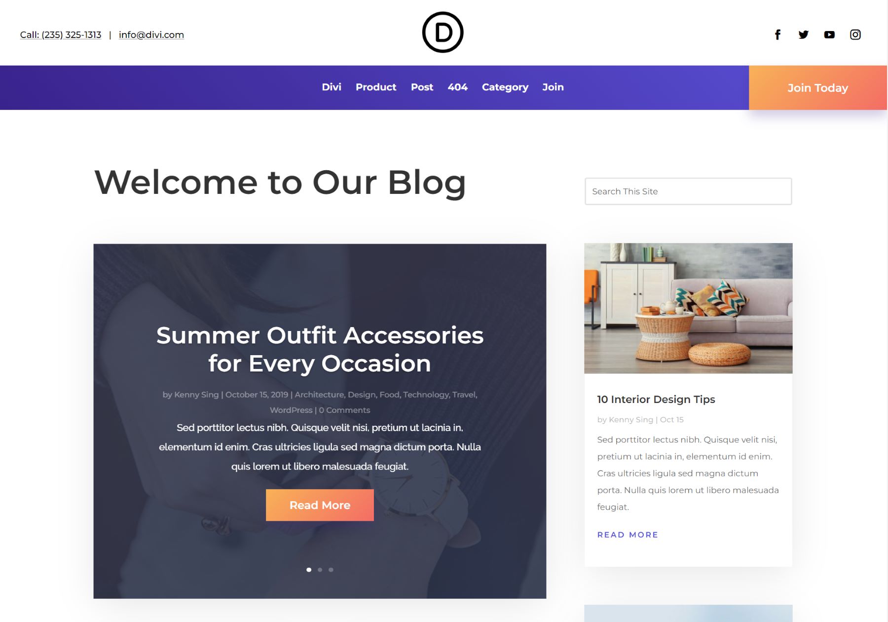 Divi for Bloggers