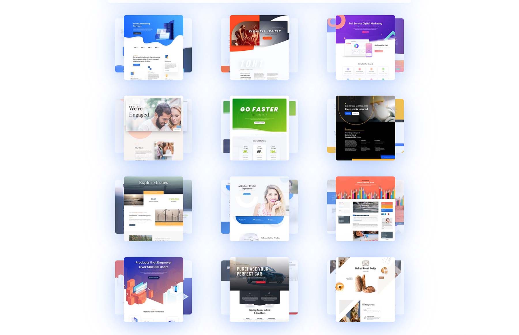 Divi Full Website Packs