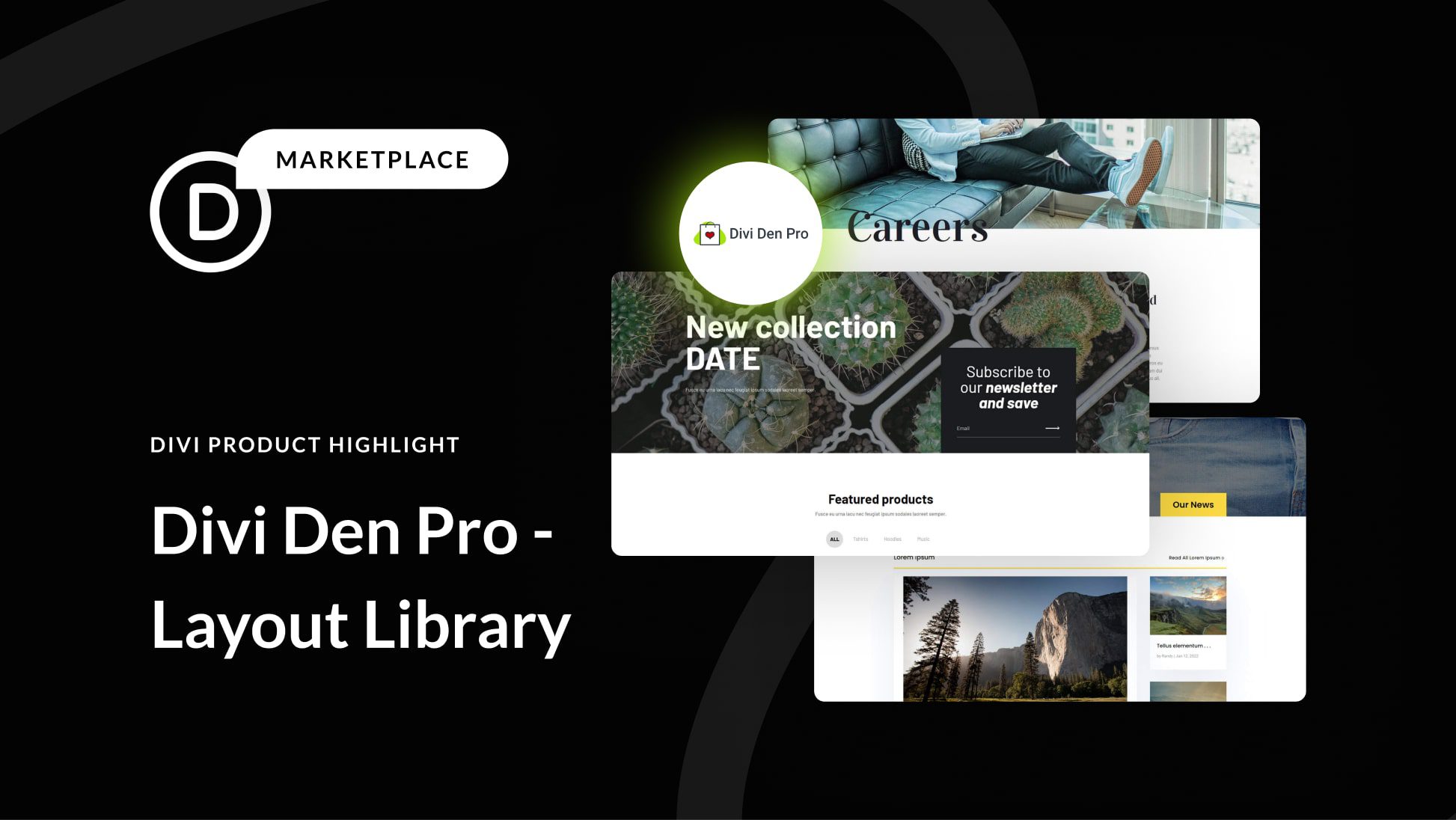 Divi Product Highlight: Divi Den Pro – Layout Library