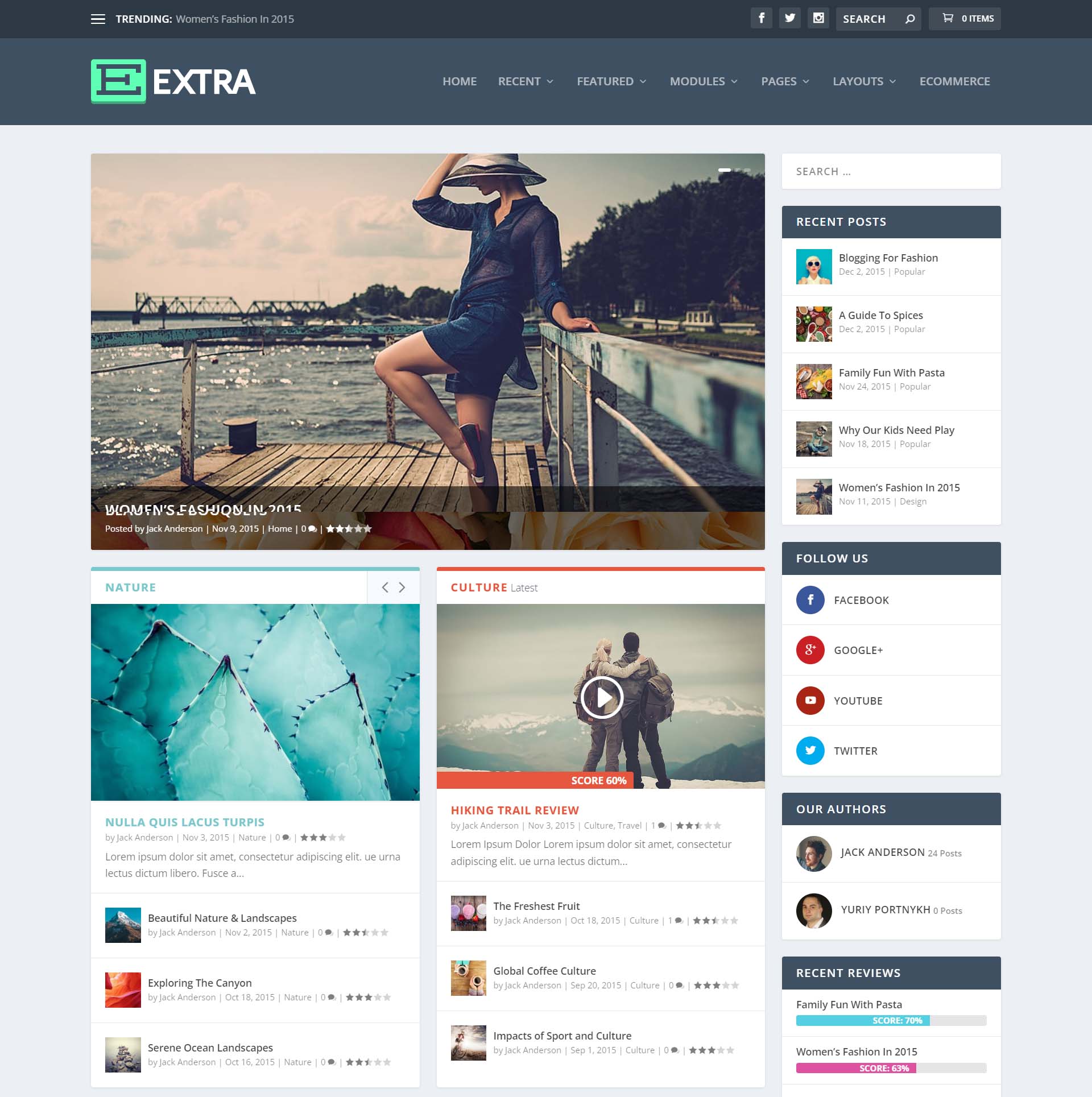 Extra, the best magazine WordPress theme