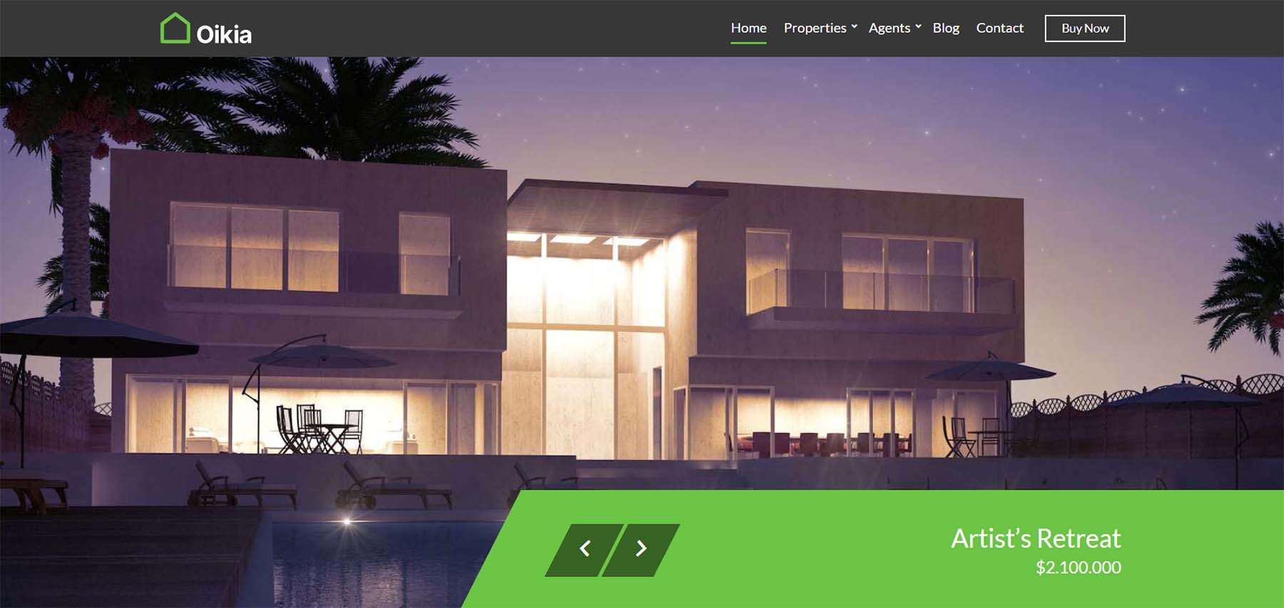 Oikia WordPress Real Estate Theme