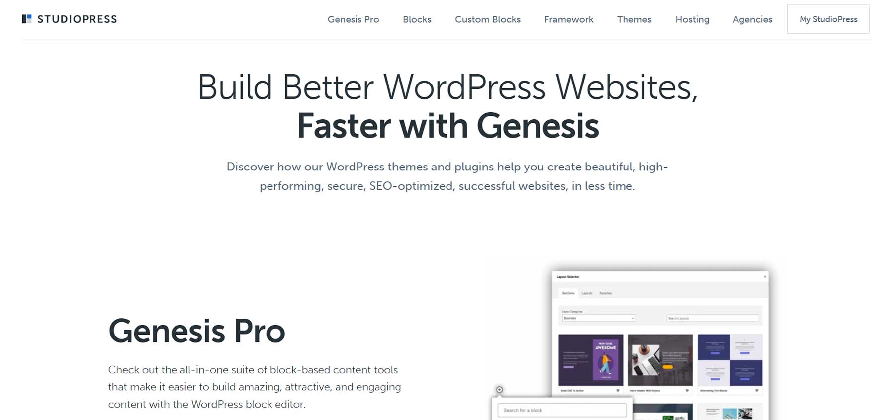 StudioPress و Genesis Pro
