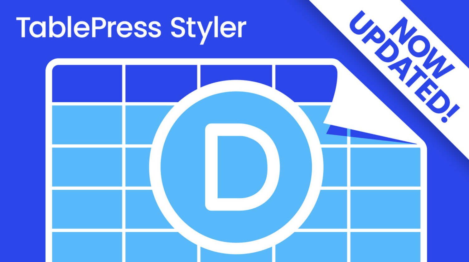 Divi Product Highlight: TablePress Styler 1