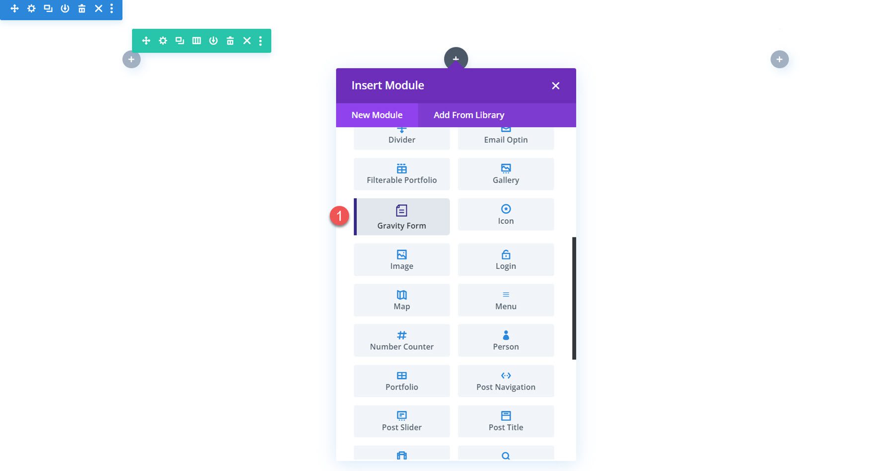 Insert Gravity Forms Styler Module for Divi