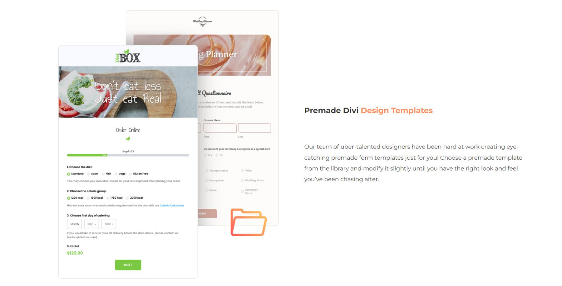 Gravity Forms Styler Module for Divi Premade Templates