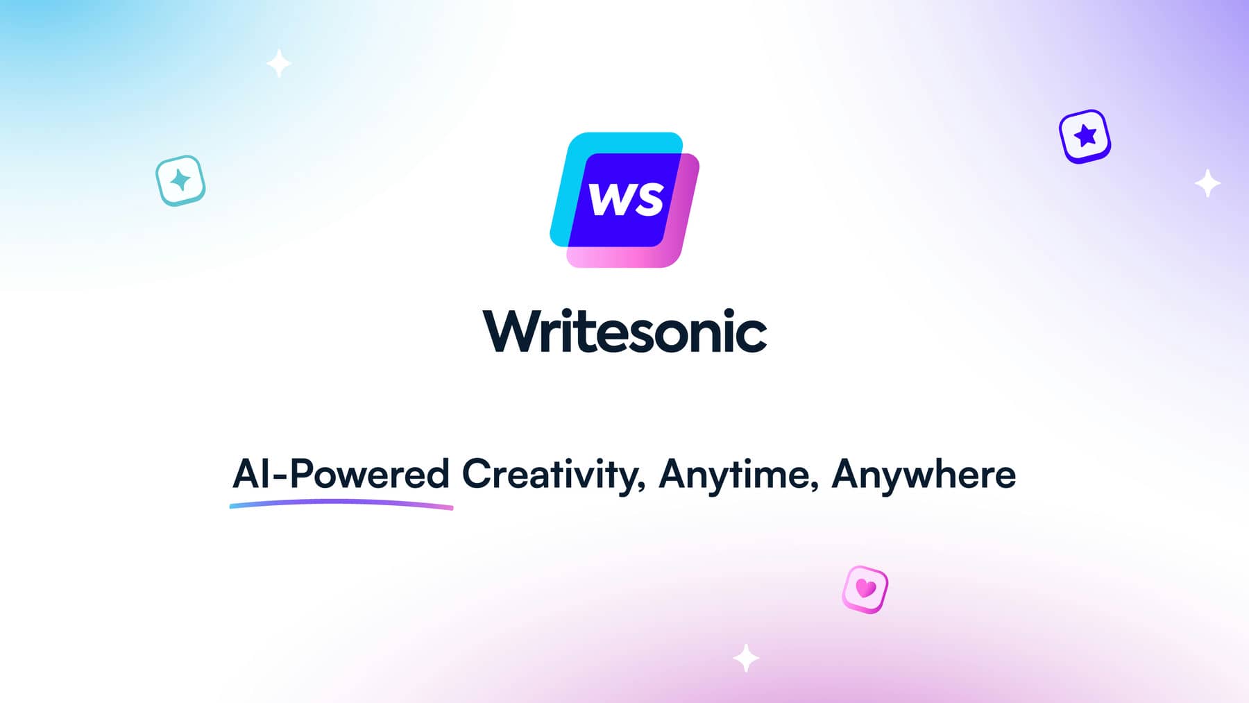 Image 1: Writesonic AI Logo mark