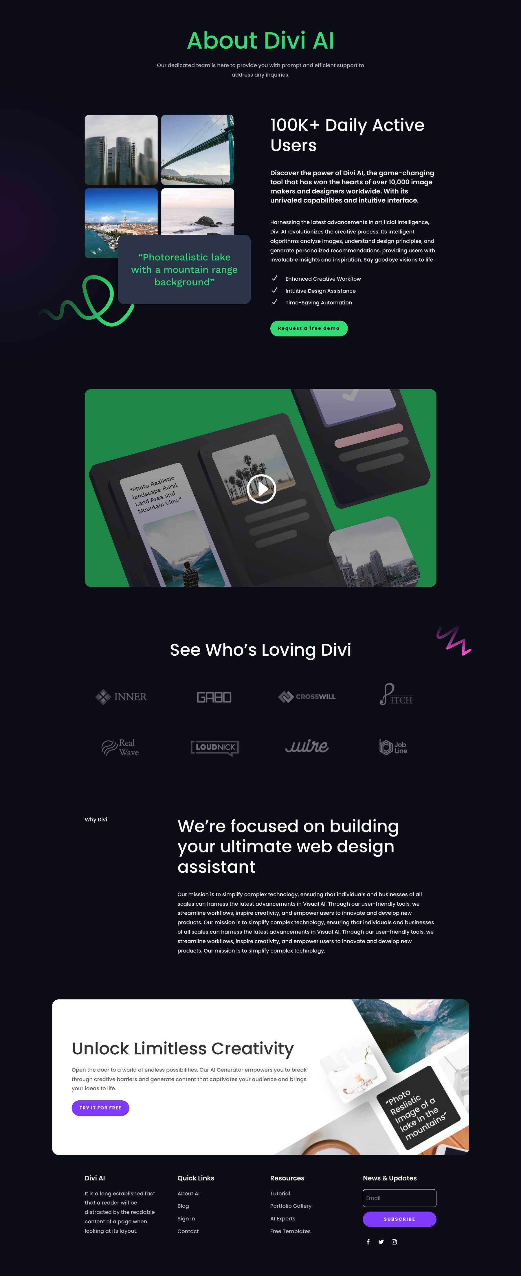 AI Generator Layout Pack for Divi