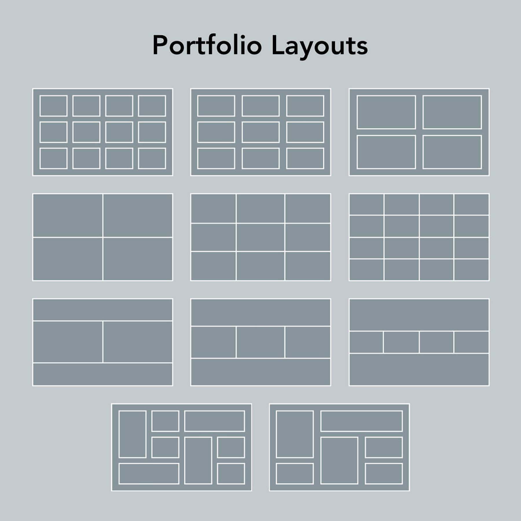 Archi portfolio layouts