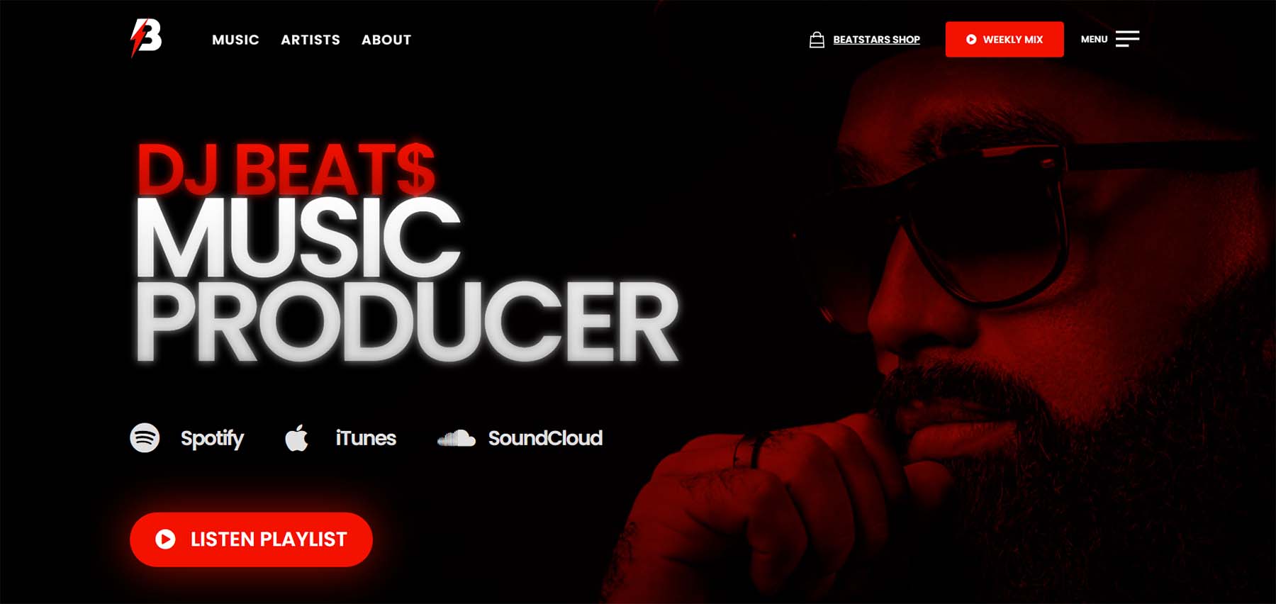 Beats, a WordPress theme for DJs