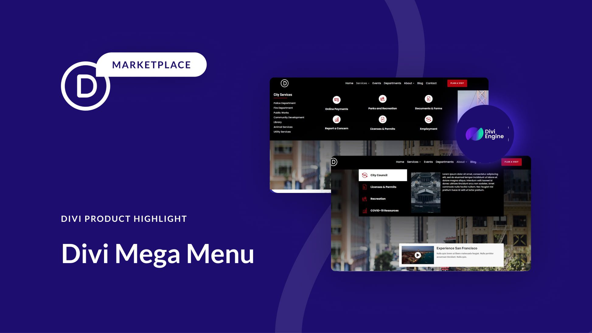 Divi Product Highlight: Divi Mega Menu