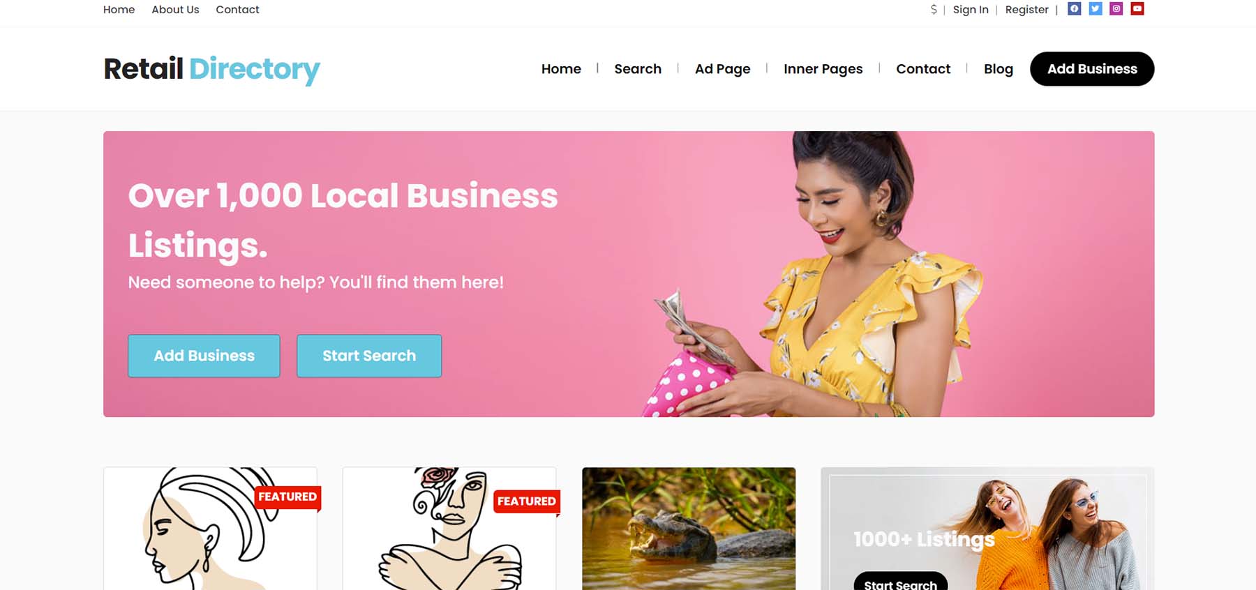 PremiumPress directory theme for businesses