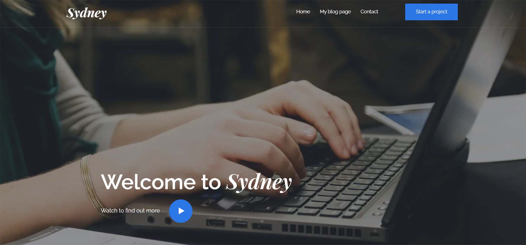 Sydney WordPress theme