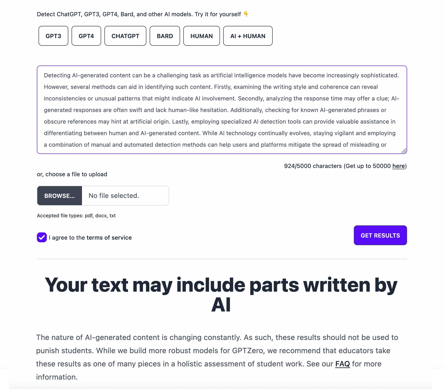 how to check if the essay was written by ai