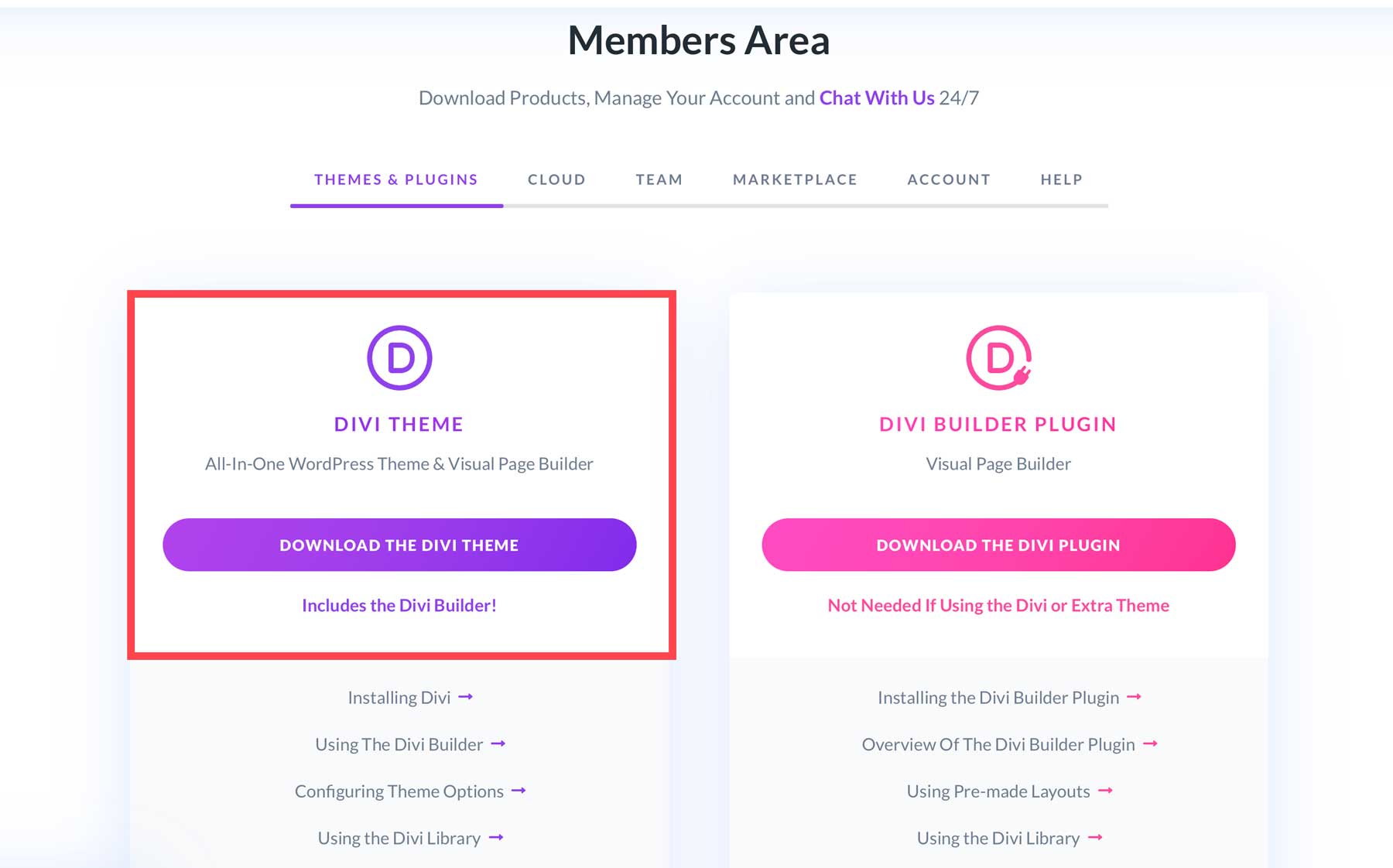 download Divi