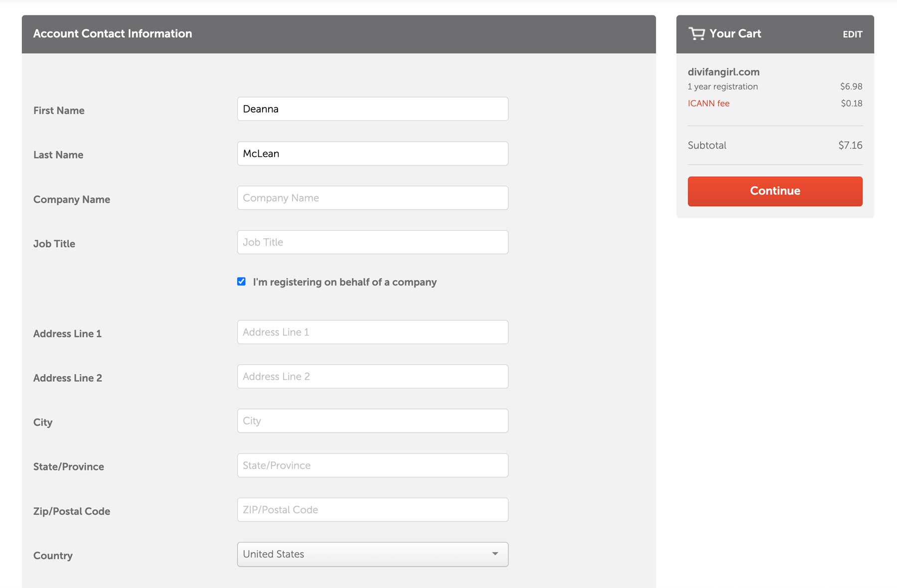 how to register a domain name