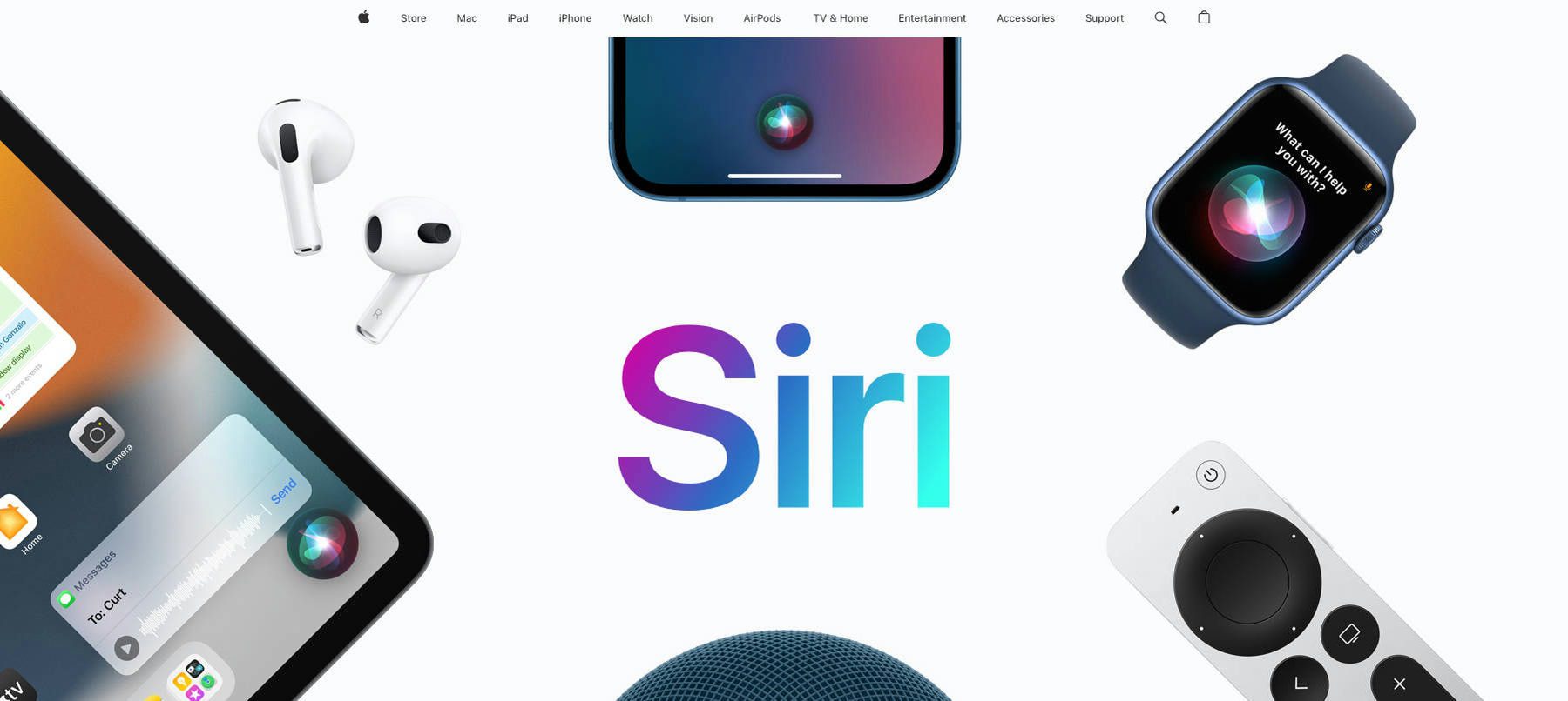 Siri by Apple - Homepage July 2023