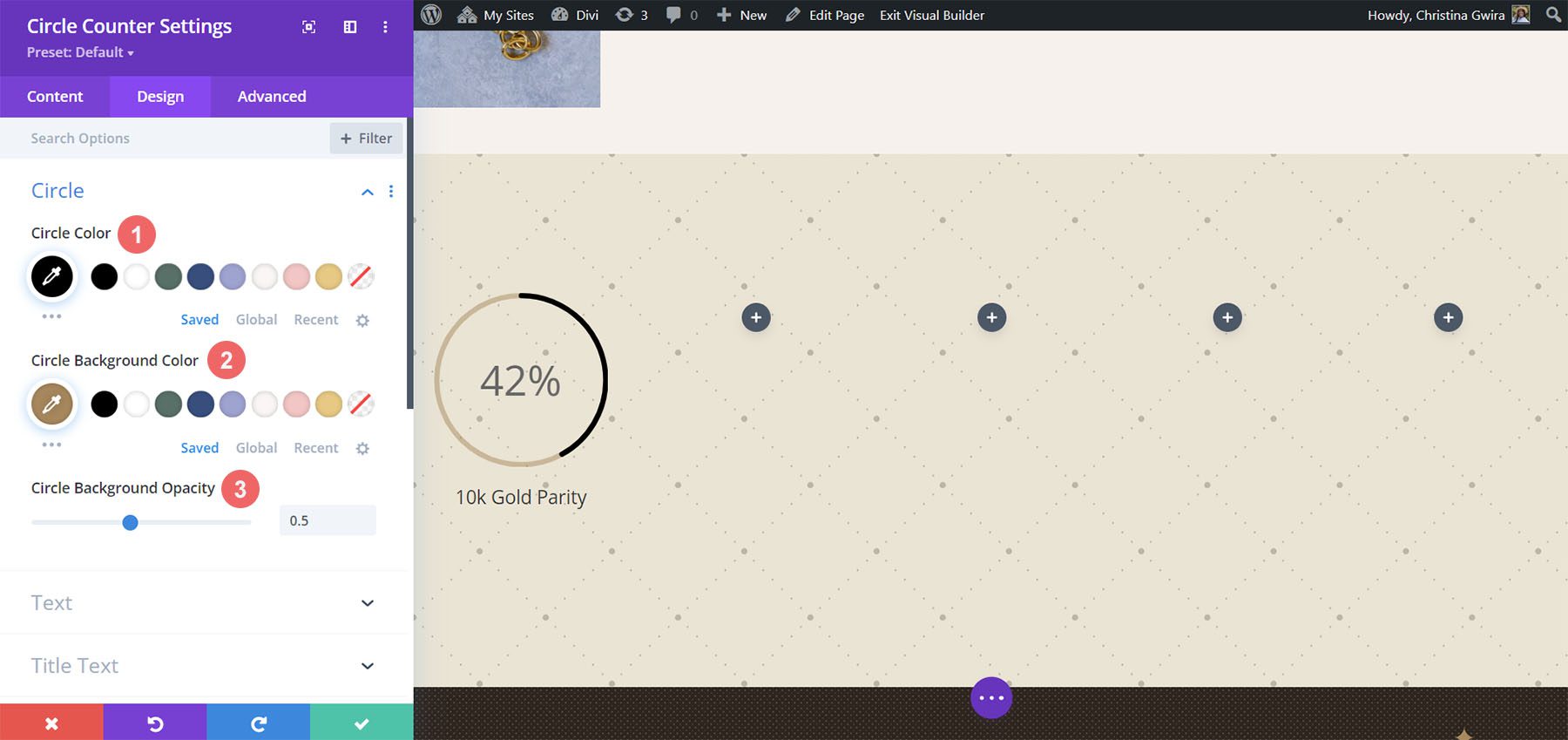 The Circle design of the Circle Counter Module