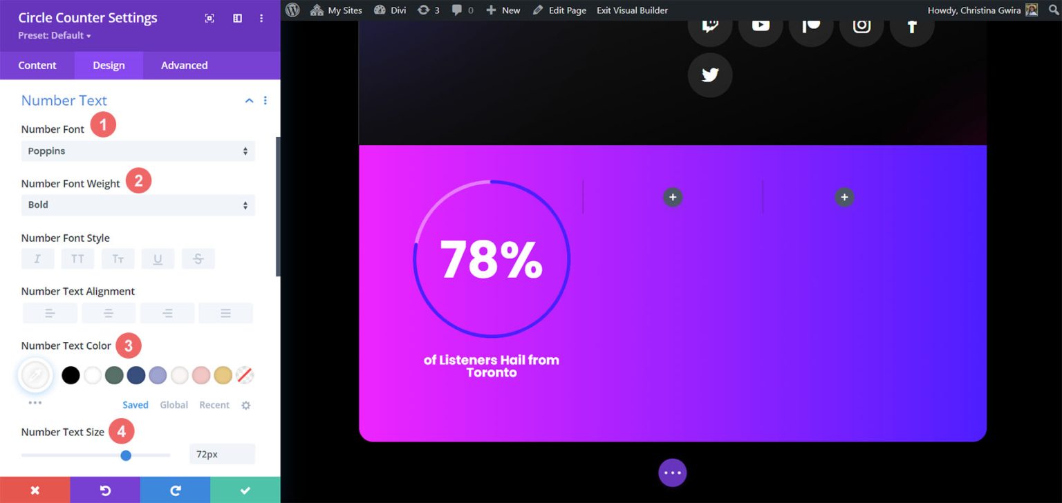 5 Ways to Style Divi's Circle Counter Module
