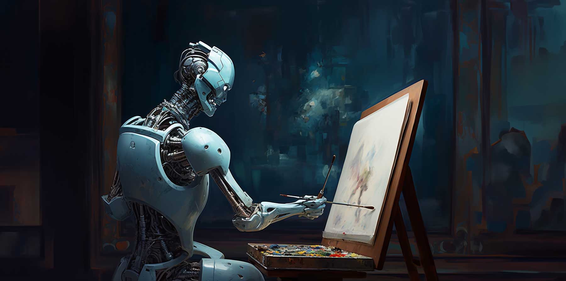 history of AI art