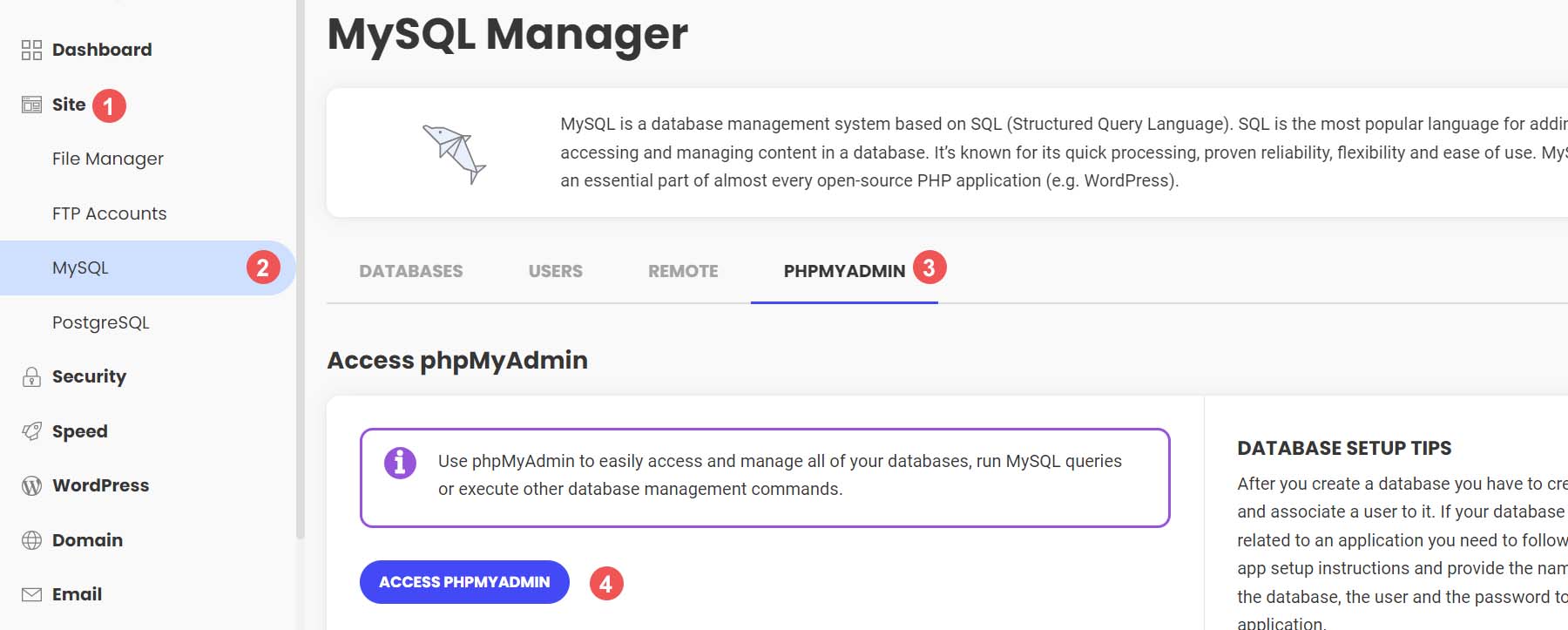 Start backing up your database