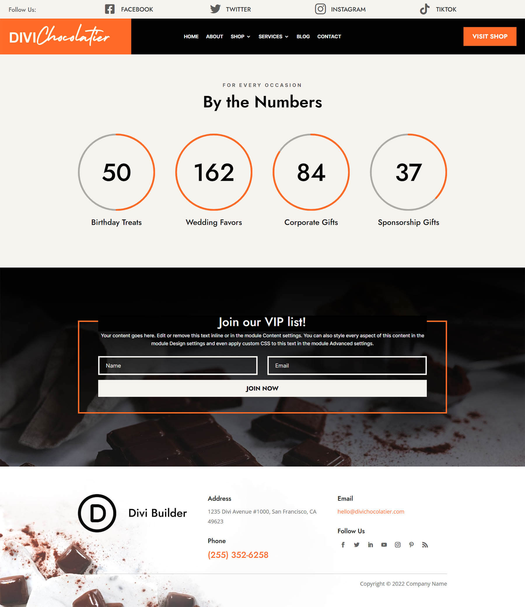 Style Divi's Circle Counter Module - Divi Chocolatier