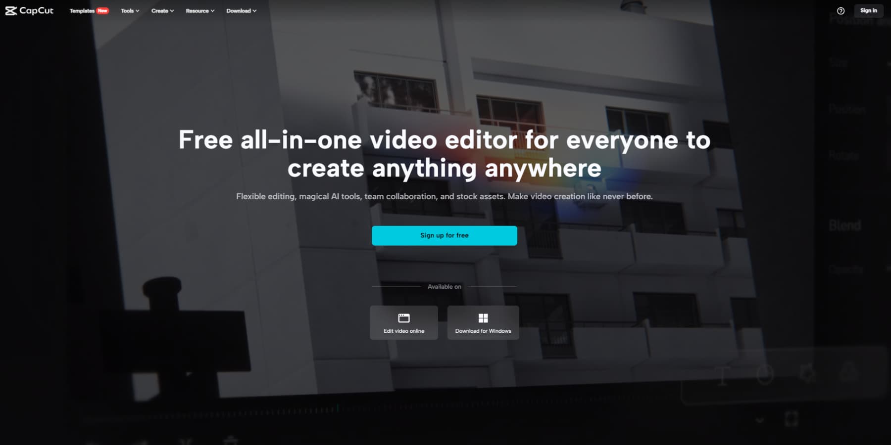 CapCut  All-in-one video editor & graphic design tool driven by AI