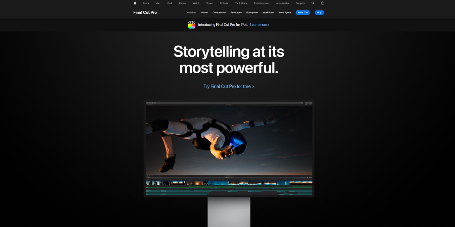 Final Cut Pro's Homepage