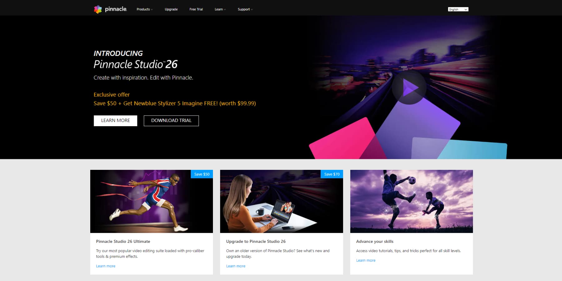 Pinnacle Studio's Homepage