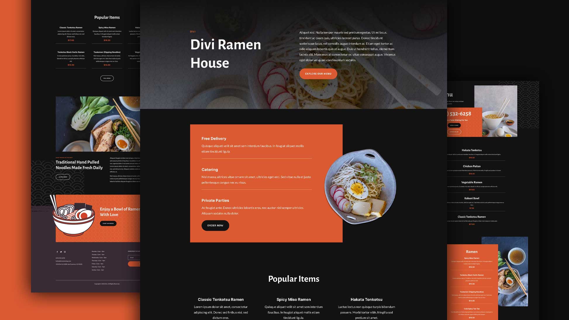 Get a Free Ramen Shop Layout Pack for Divi