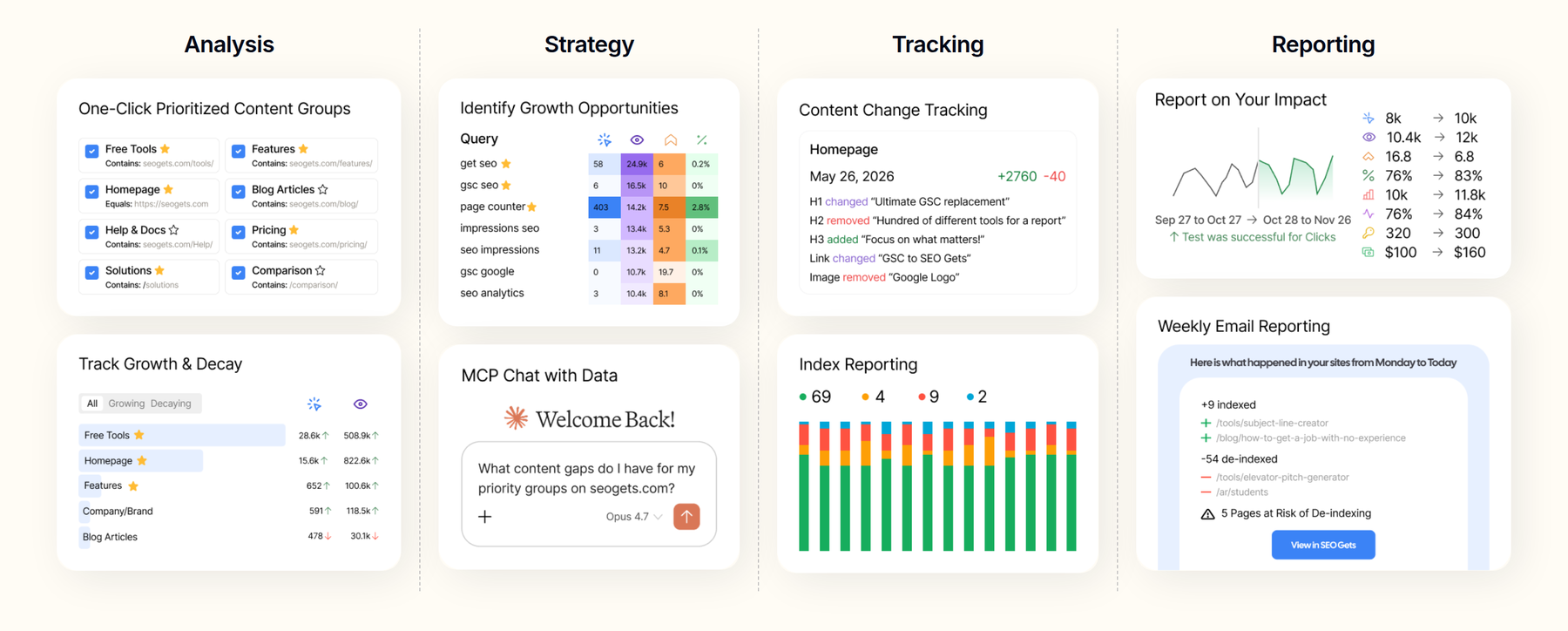SEO Gets tracks page decay and answers questions about Search Console data over MCP